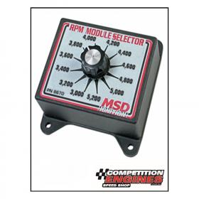 MSD-8670  MSD RPM Module Selector, Plastic, (Black) 3,000-5,200 rpm, 200 rpm Increments